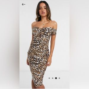 ASOS Vesper leopard print dress